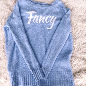 Express crewneck sweater blue